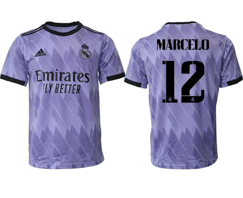 Men 2022-2023 Club Real Madrid away aaa version purple 12 Soccer Jersey